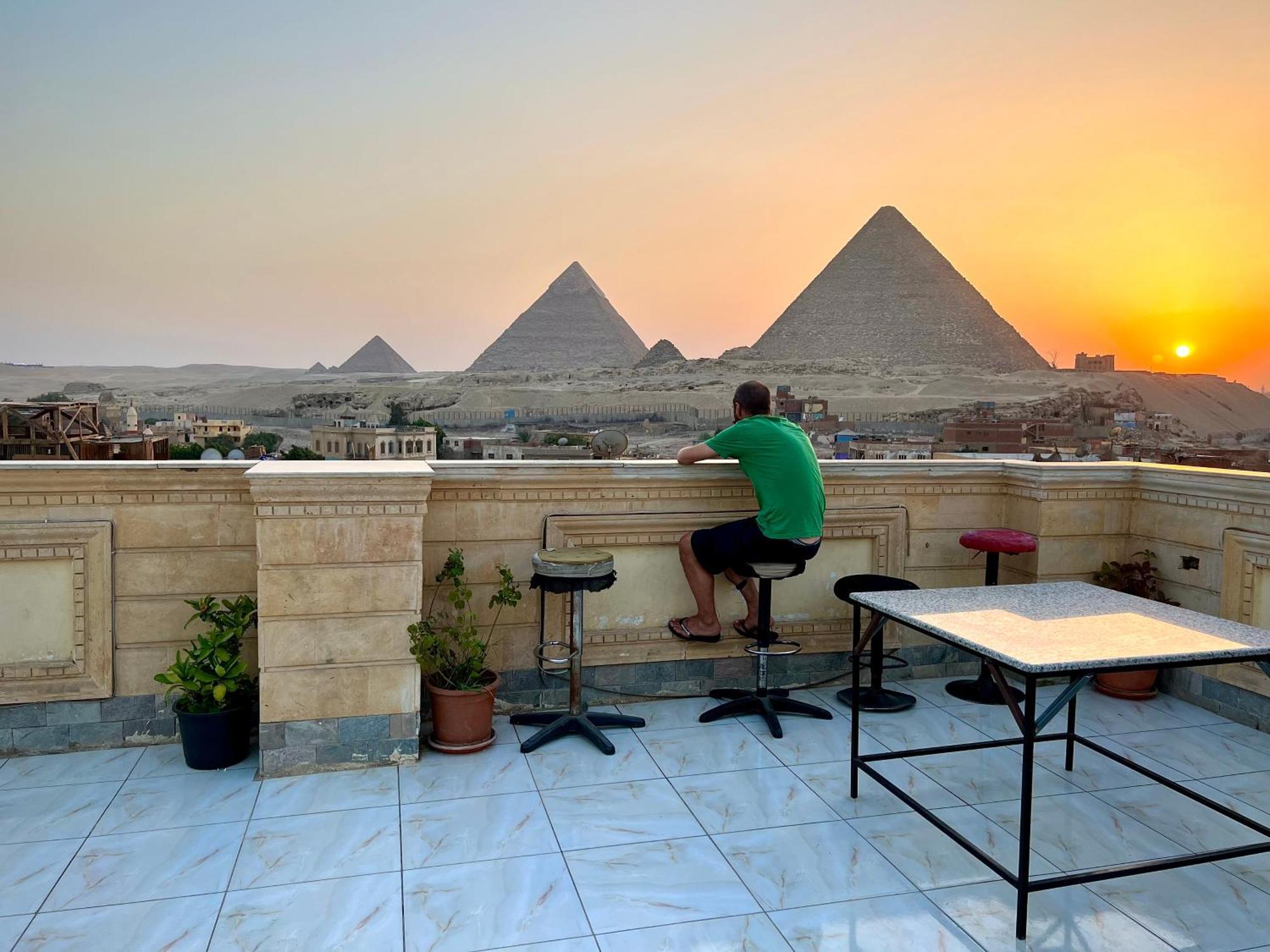 Moses Pyramids Inn Kafret el-Gabal Dış mekan fotoğraf