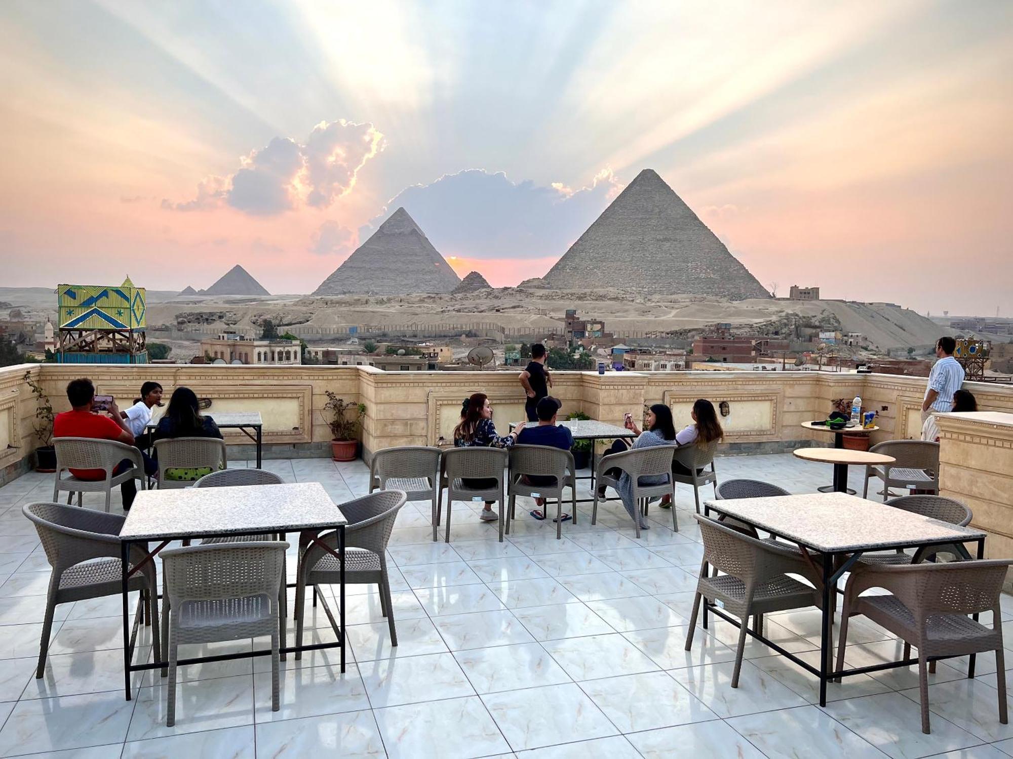 Moses Pyramids Inn Kafret el-Gabal Dış mekan fotoğraf