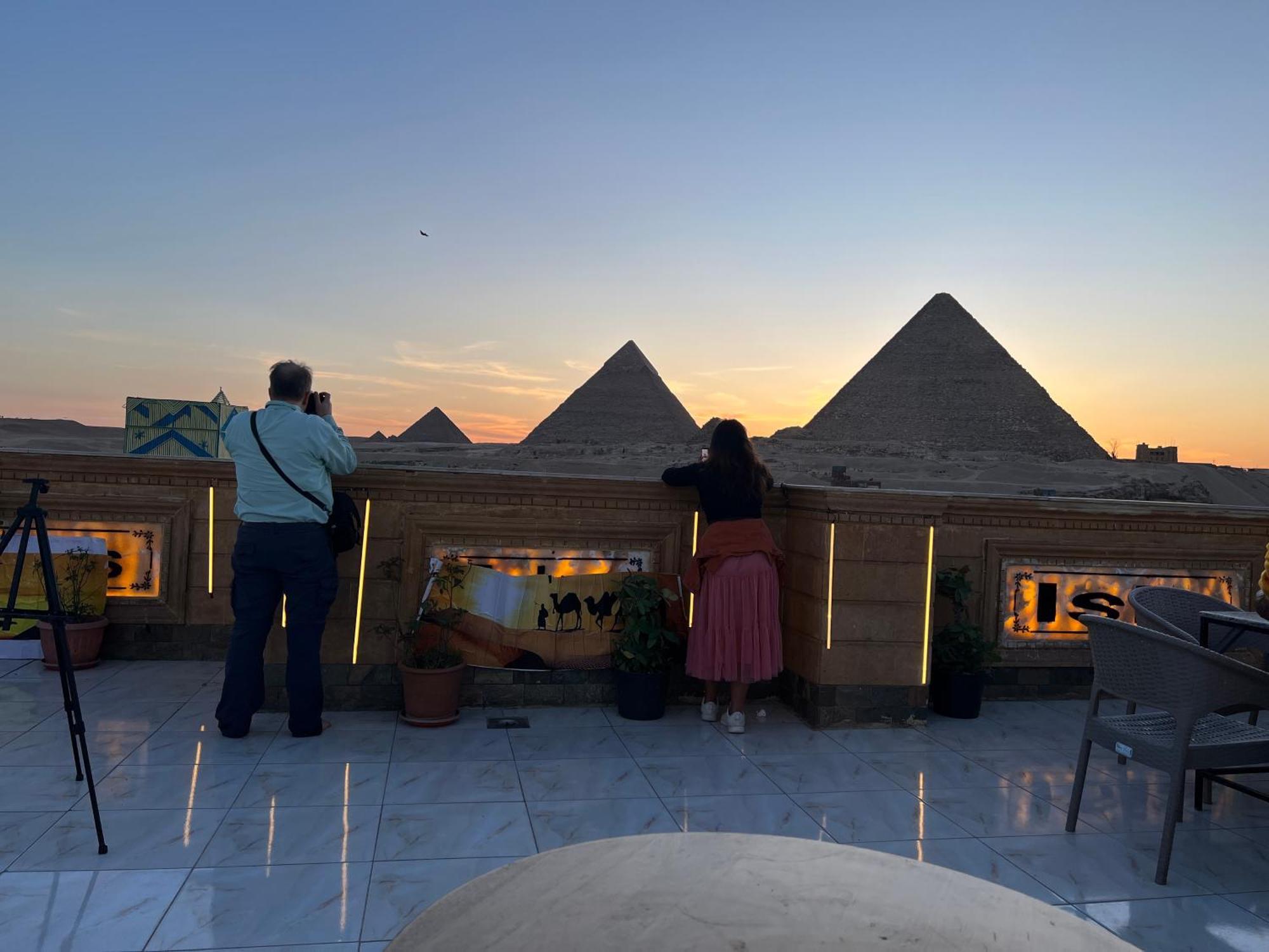 Moses Pyramids Inn Kafret el-Gabal Dış mekan fotoğraf